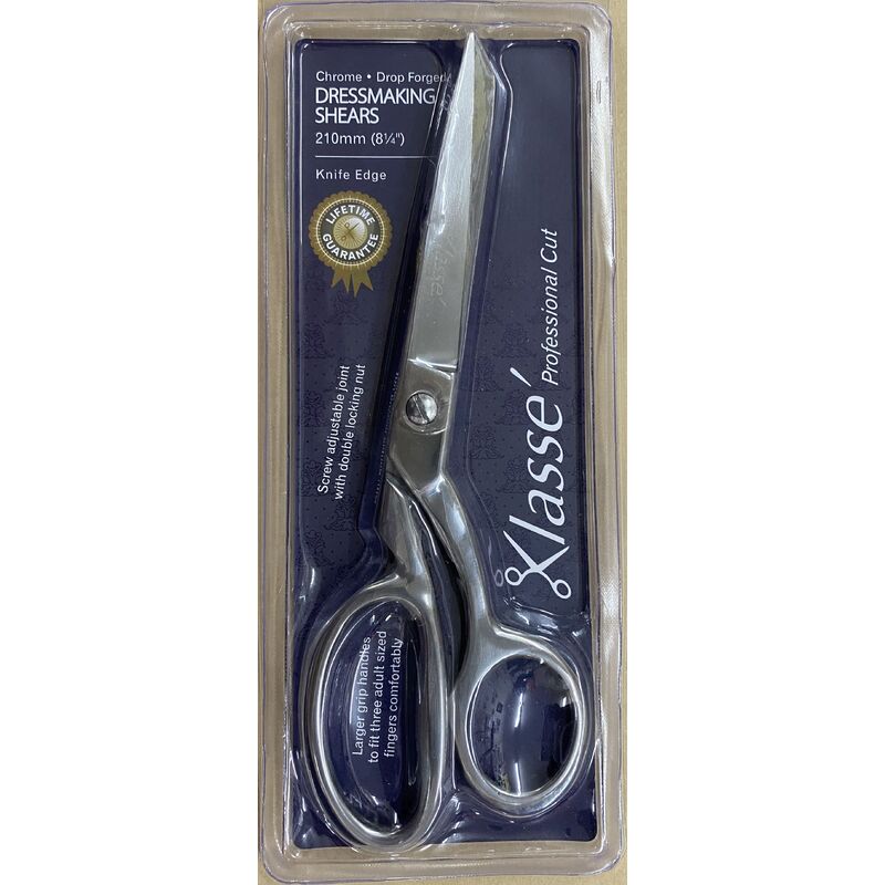 Klasse Chrome Drop Forged Knife Edge 210mm 8" Dressmaking Scissors B4707