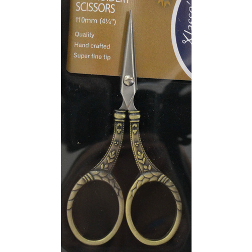 Klasse Multi Use Embroidery Scissors, 110mm, Hand Crafted, Super Fine Tip #02