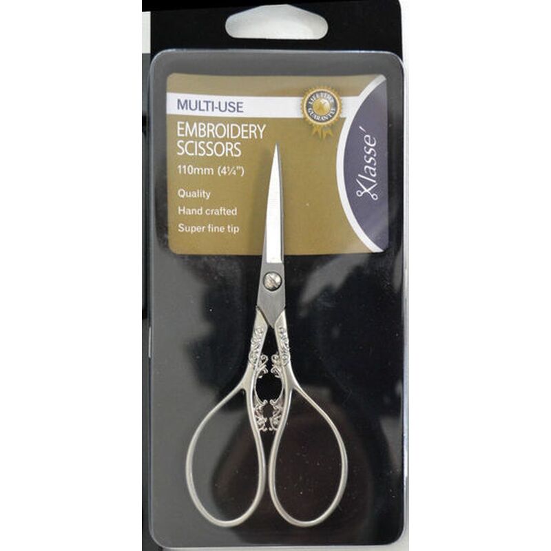 Klasse Multi Use Embroidery Scissors, 110mm, Hand Crafted, Super Fine Tip, #05