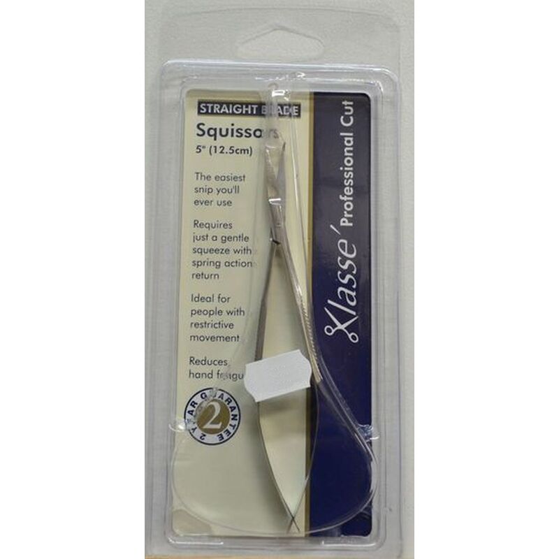Klasse Professional Cut Straight Blade Squissors, Scissors, Snips, 125mm 5"