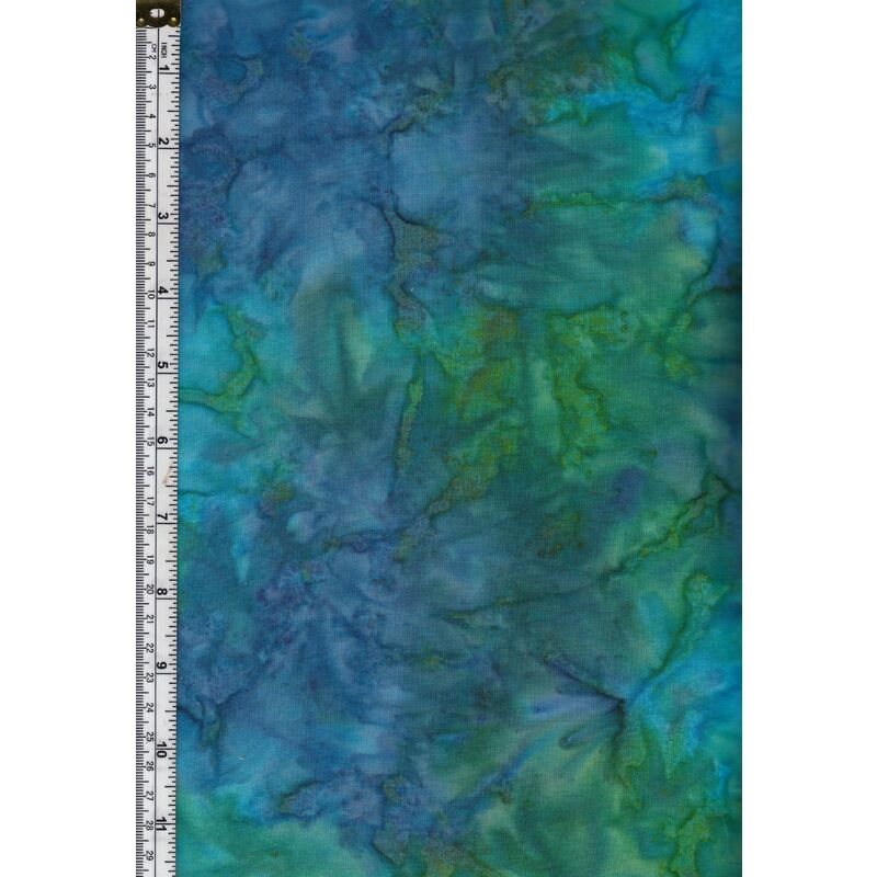 Batik Australia Designers Palette BA45-1 Blue Green 110cm Wide Cotton Fabric