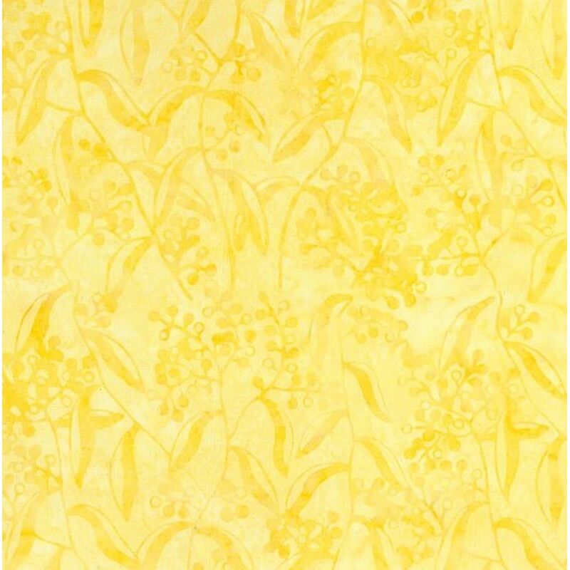 BA108-1476 Gum Yellow Deluxe Batik Quilt Backing Fabric 275cm Wide Per Metre