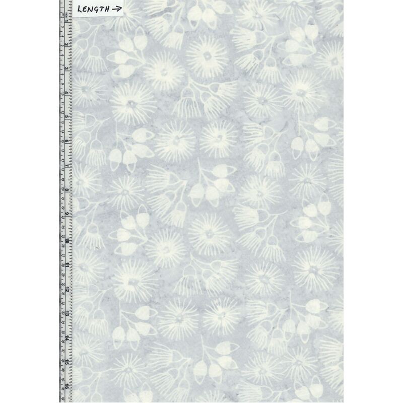 BA108-719 Gum Nuts, Deluxe Batik Quilt Backing Fabric 275cm Wide Per Metre