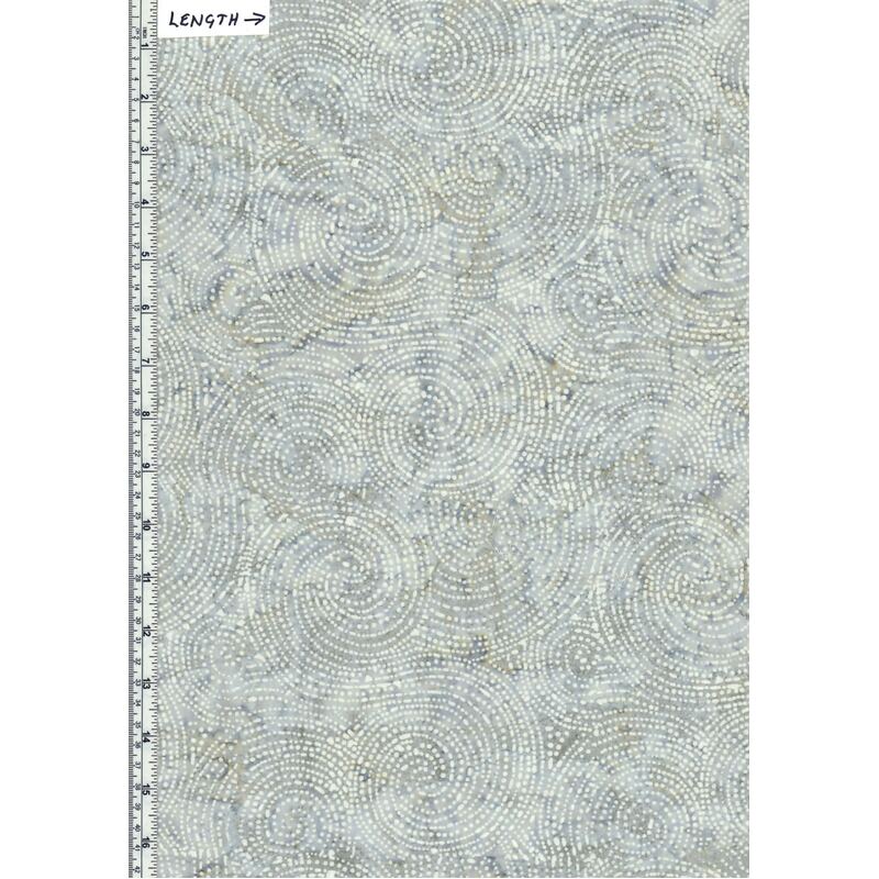 88CM REMNANT BA108-733 Swirls Grey, Deluxe Quilt backing 275cm Wide