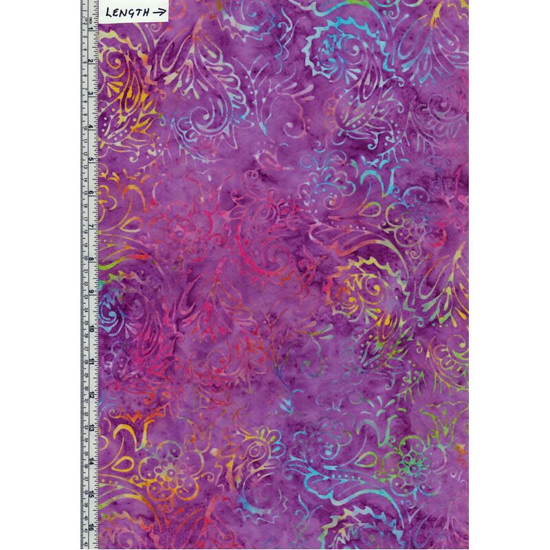 BA108-808A, Deluxe Batik Quilt Backing Fabric 275cm Wide Per Metre