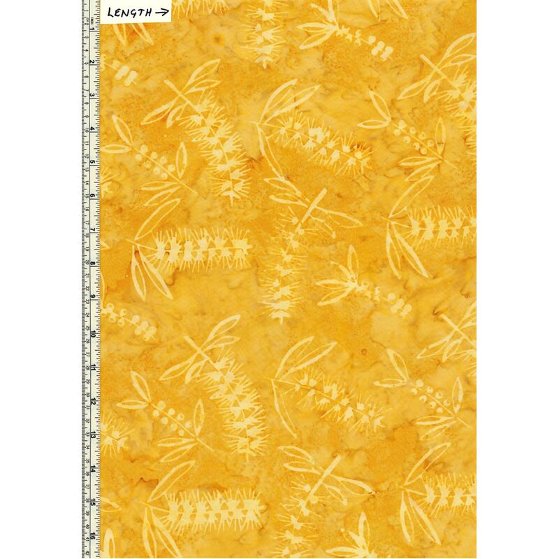 BA108-855 Wattle, Deluxe Batik Quilt Backing Fabric 275cm Wide Per Metre
