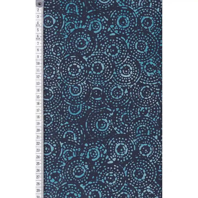 BLUE by Batik Australia #1133, Batik Cotton Fabric 110cm Wide