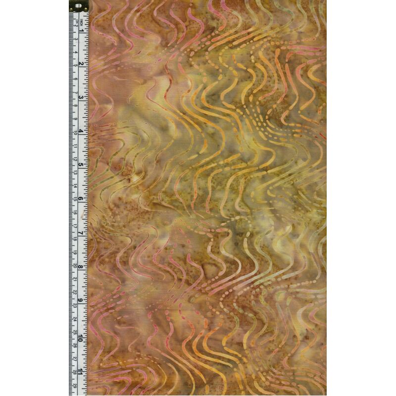 Batik Australia BA45-114 Waves, 110cm Wide Cotton Fabric