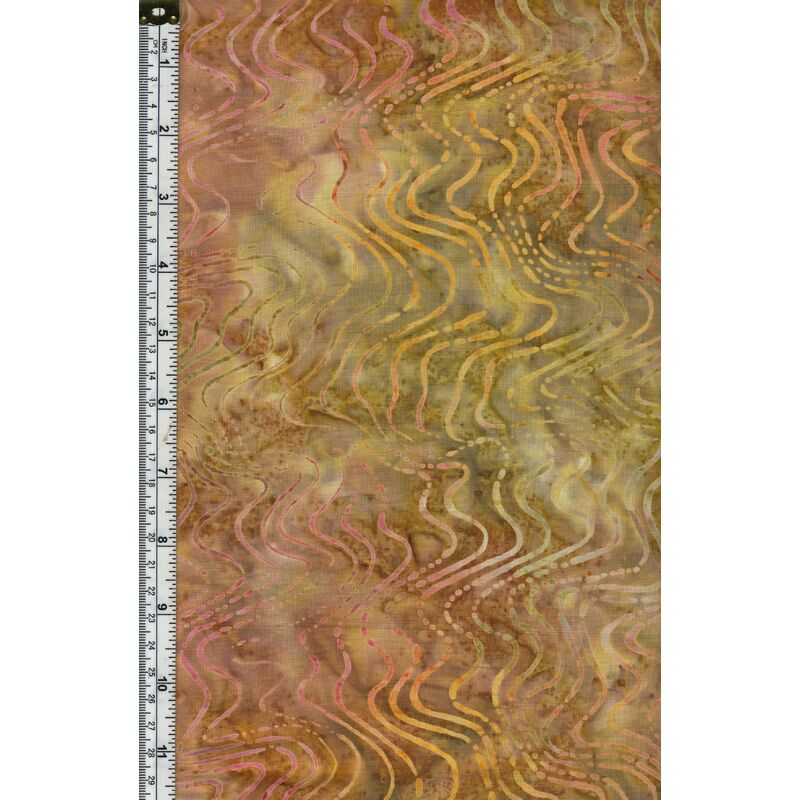 Batik Australia Fabric BA45-114 Waves, 110cm Wide Per 50cm
