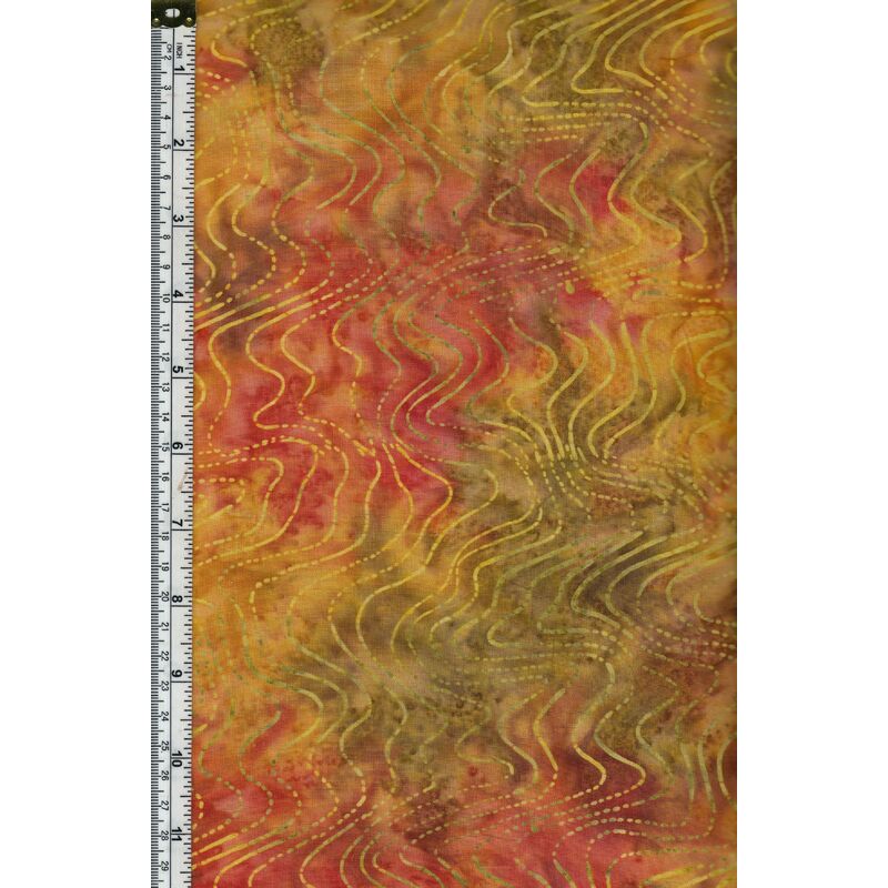 Batik Australia Fabric BA45-119 Waves, 110cm Wide Per 50cm