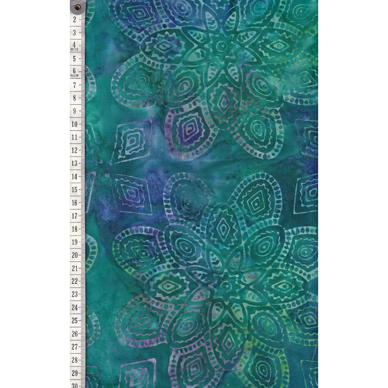 BRIGHT MANDALA #1205 by Batik Australia 110cm Wide Cotton Fabric