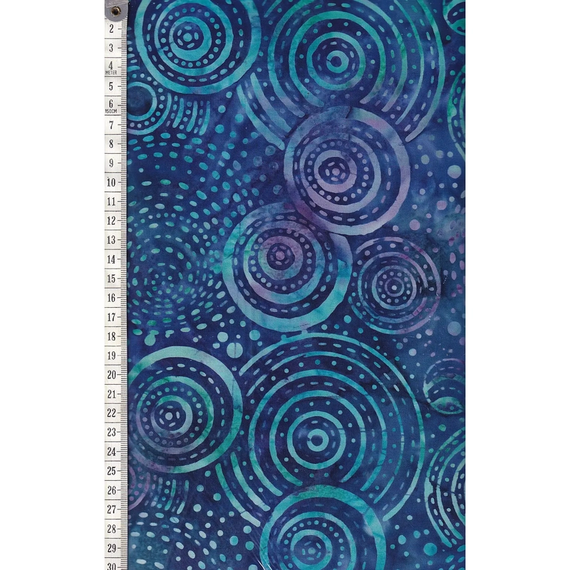 BA1212 CIRCLES by Batik Australia 110cm Wide Cotton Fabric