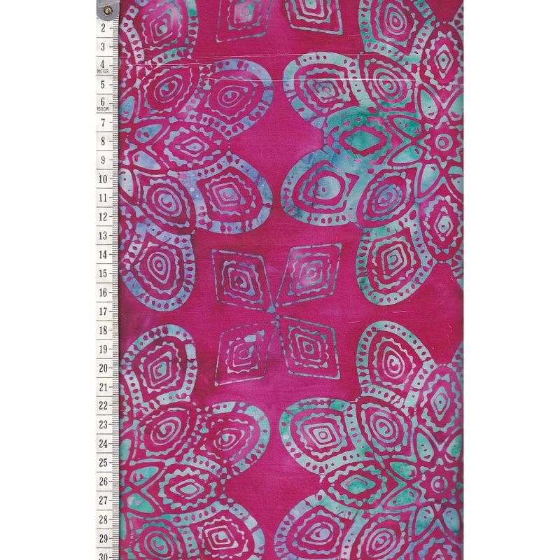 BRIGHT MANDALA #1214 by Batik Australia 110cm Wide Cotton Fabric