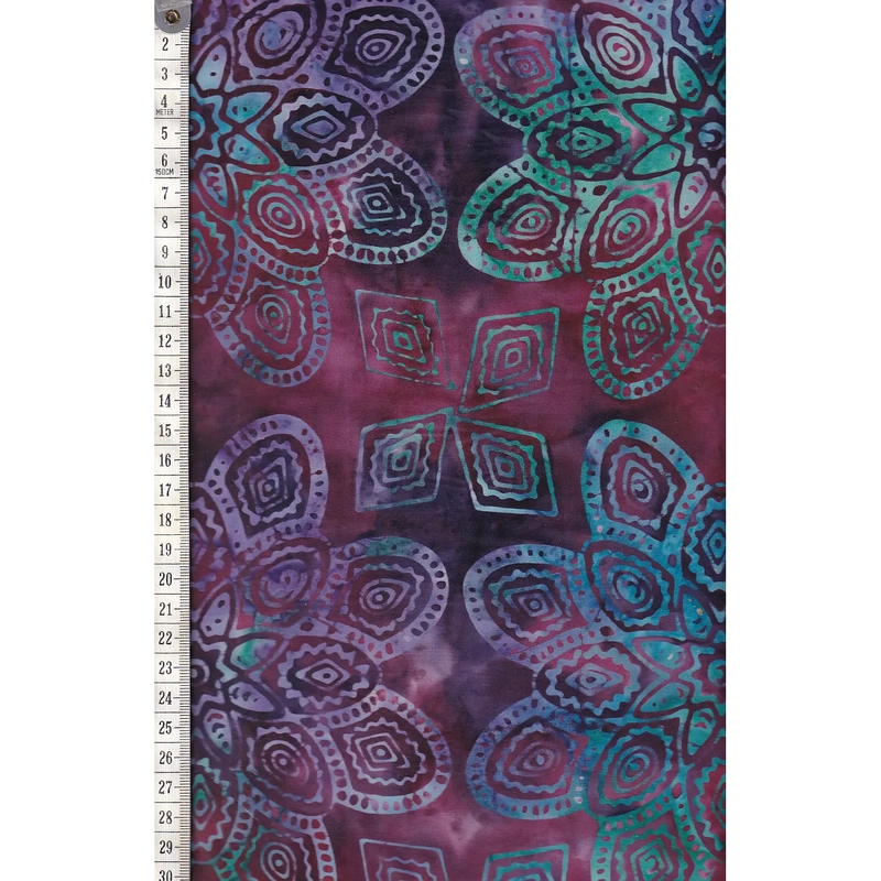 BRIGHT MANDALA #1223 by Batik Australia 110cm Wide Cotton Fabric