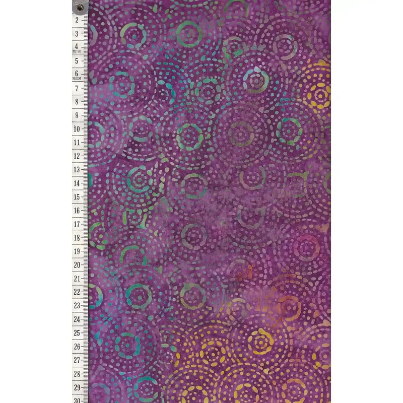 BRIGHT MANDALA #1238 by Batik Australia 110cm Wide Cotton Fabric