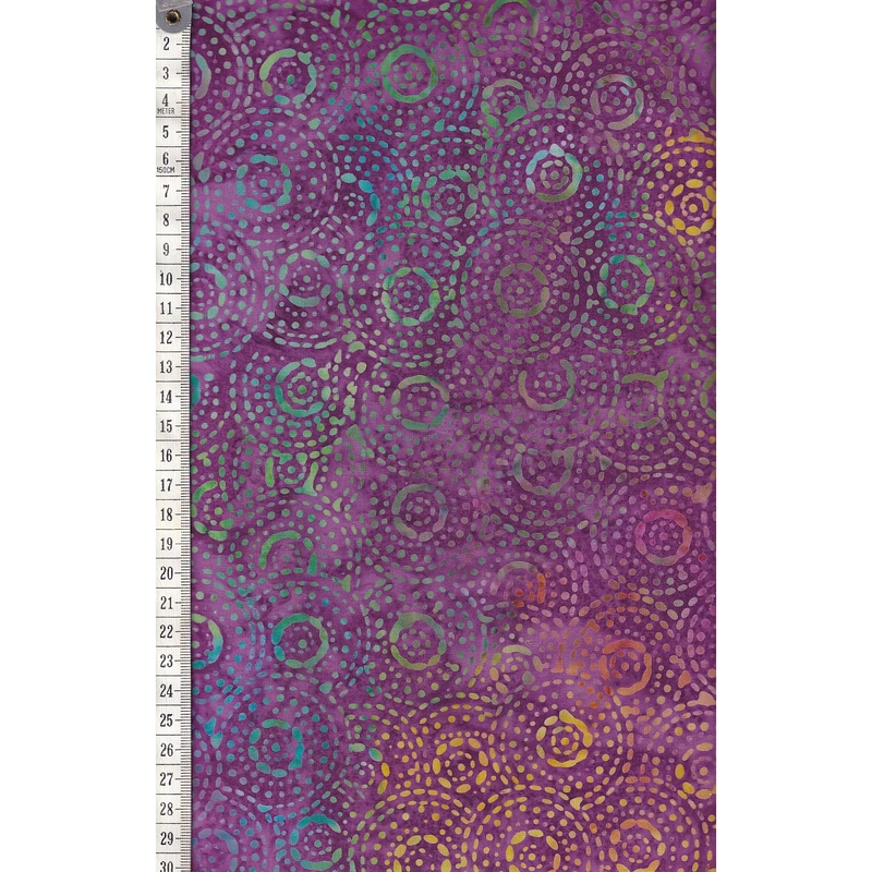 BRIGHT MANDALA #1238 by Batik Australia 110cm Wide Cotton Fabric