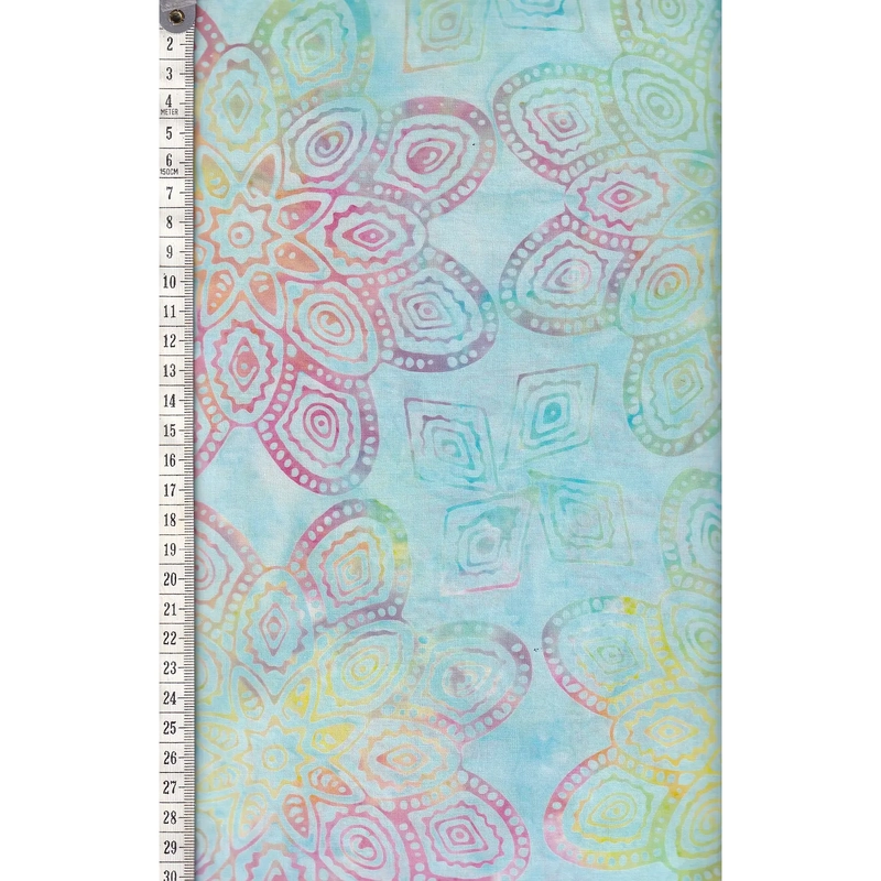Pastels #1252 by Batik Australia 110cm Wide Cotton Fabric