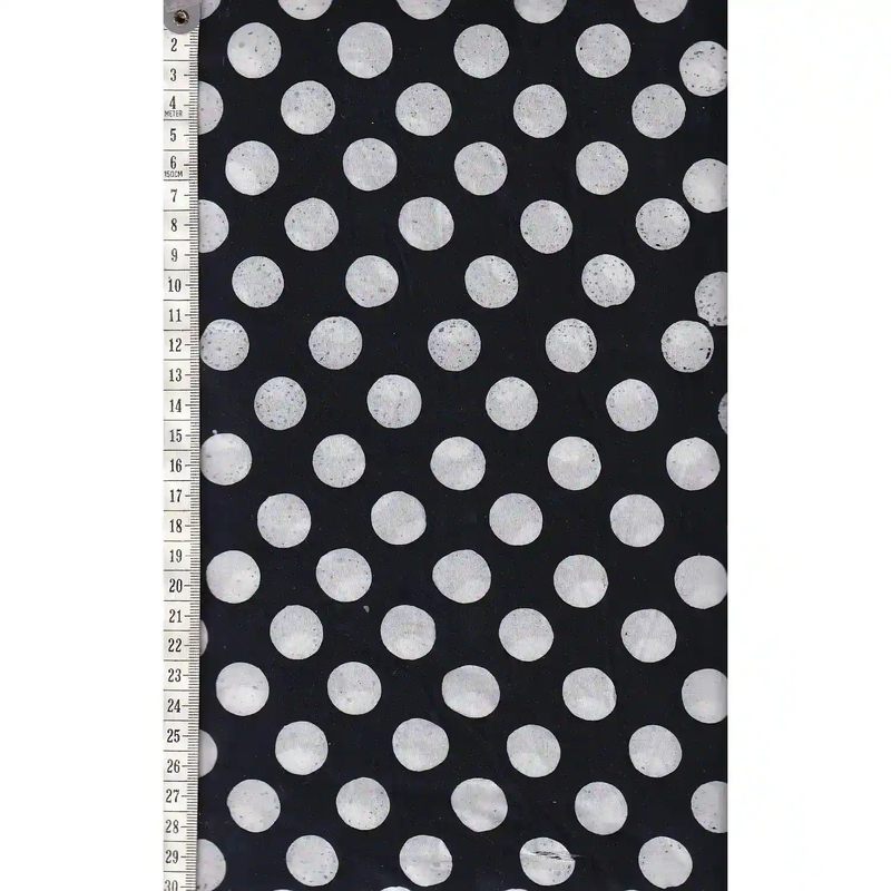 BLACK & WHITE #1536 by Batik Australia 110cm Wide Cotton Fabric