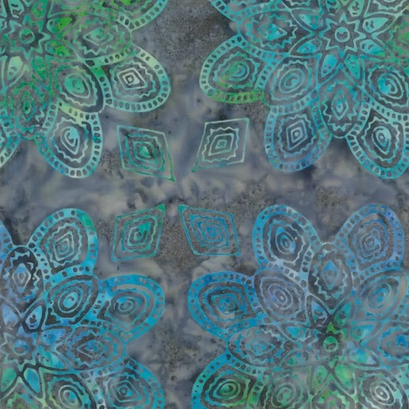 Ocean Mandala #1606 by Batik Australia 110cm Wide Cotton Fabric