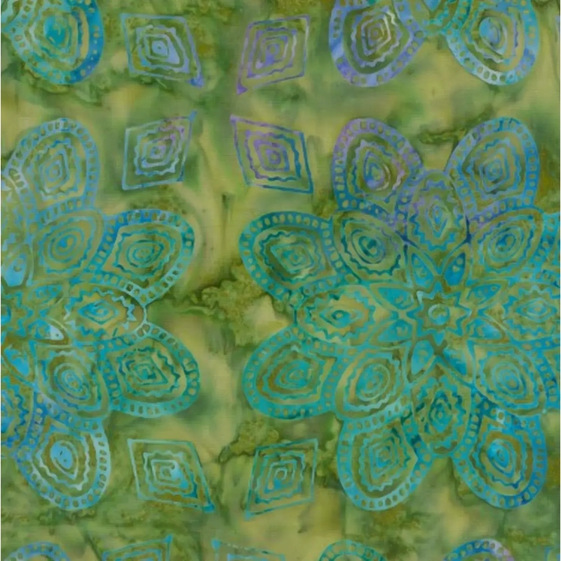 Ocean Mandala #1610 by Batik Australia 110cm Wide Cotton Fabric