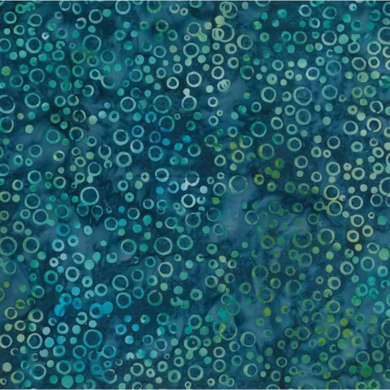 41CM REMNANT Ocean Mandala #1616 by Batik Australia 110cm Wide Cotton Fabric