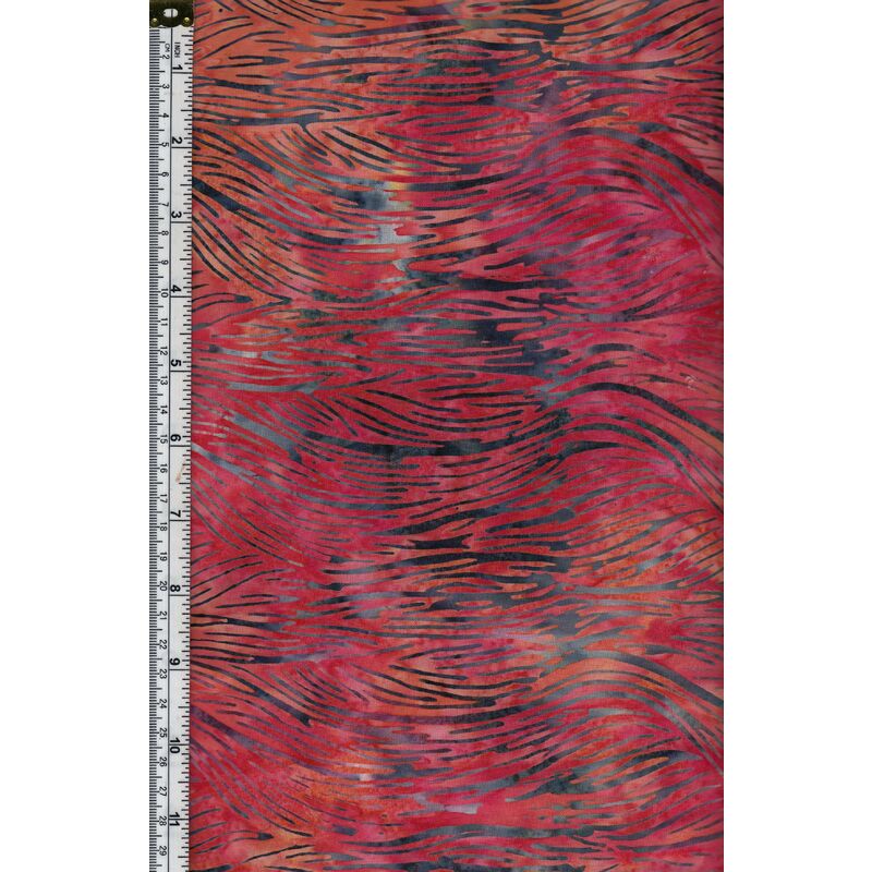 Batik Australia BA45-260 Red Orange, 110cm Wide Per 50cm (1/2 Metre)