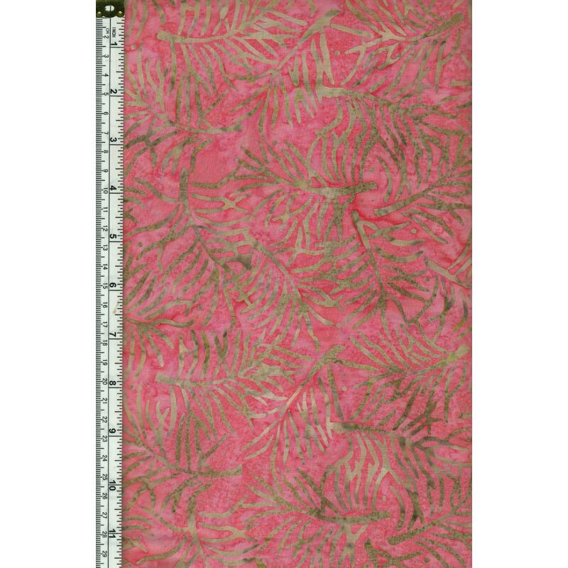 Batik Australia BA45-269 Fronds Dusty Pink 110cm Wide Cotton Fabric