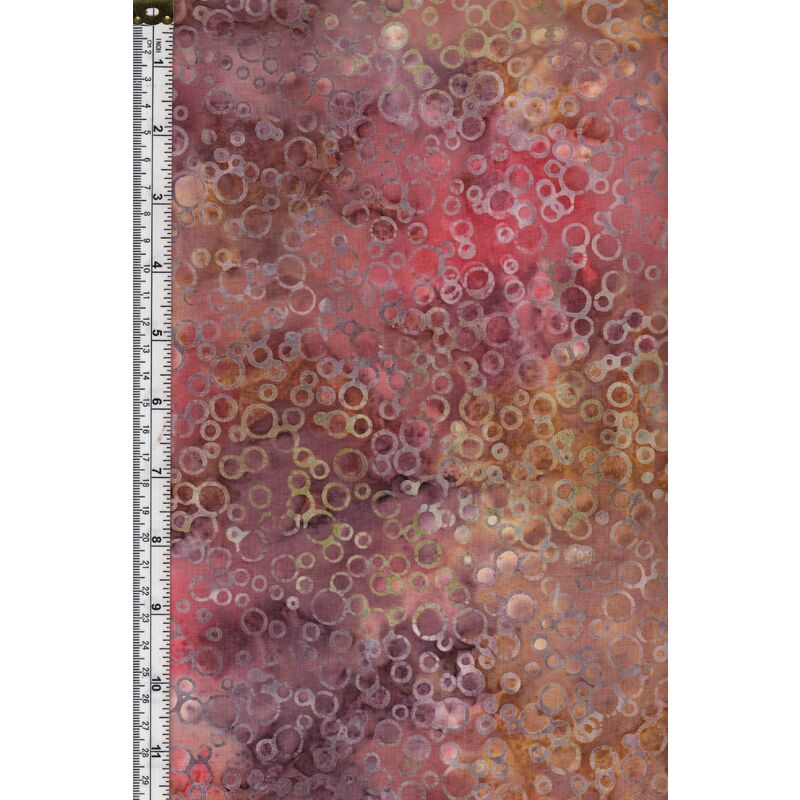 Batik Australia BA45-271 Bubbles Burnt Red, 110cm Wide Cotton Fabric