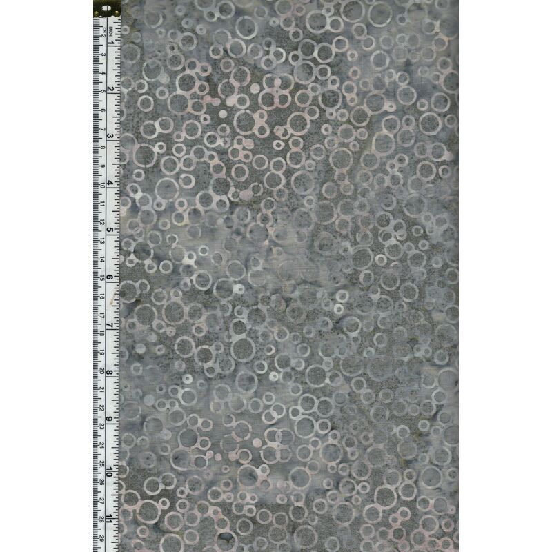 Batik Australia BA45-273 Bubbles Grey, 110cm Wide Cotton Fabric