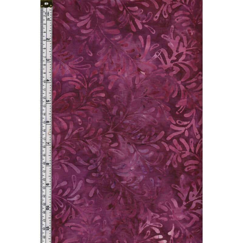 Batik Australia Fabric BA45-287 Fronds, 110cm Wide Per 50cm (1/2 Metre)