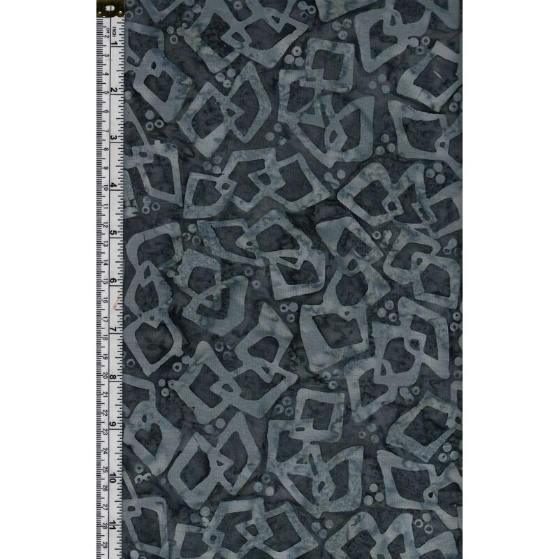 Batik Australia BA45-310 Square Links Grey, 110cm Wide Per 50cm (1/2 Metre)