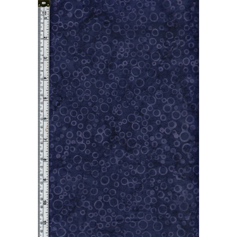 Batik Australia Fabric BA45-436 Bubbles Purplish Blue 110cm Wide Cotton Fabric