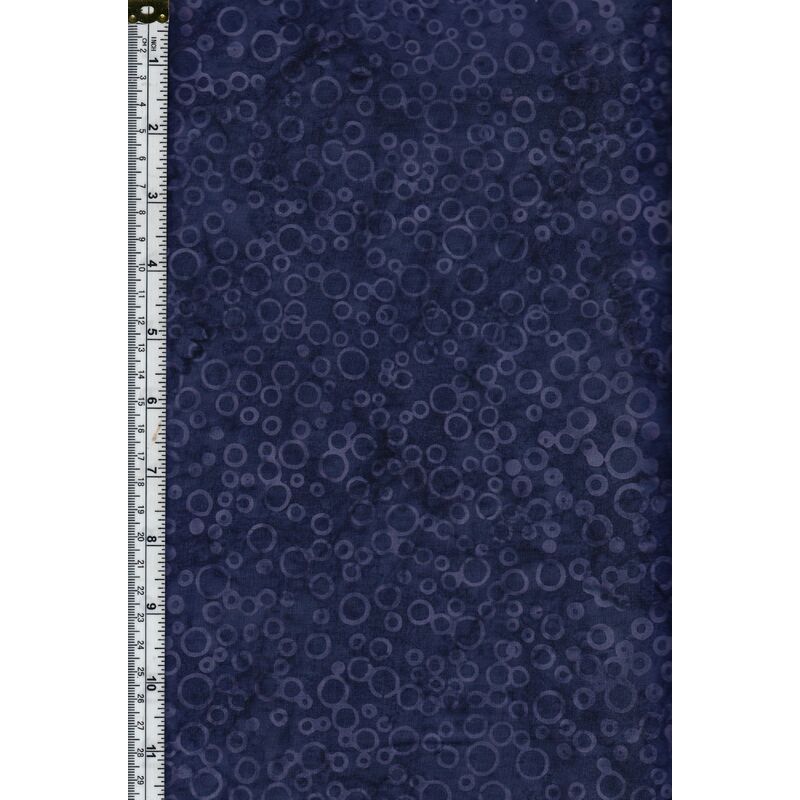 Batik Australia Fabric BA45-436 Bubbles Purplish Blue, 110cm Wide Per 50cm (1/2 Metre)