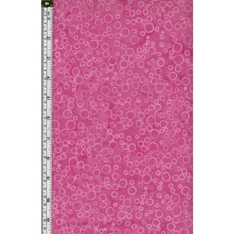 Batik Australia Fabric BA45-446 Bubbles Pink, 110cm Wide Per 50cm (1/2 Metre)