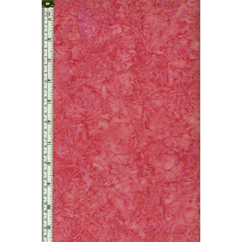 Batik Australia BA45-447 Peachy Red 110cm Wide Cotton Fabric