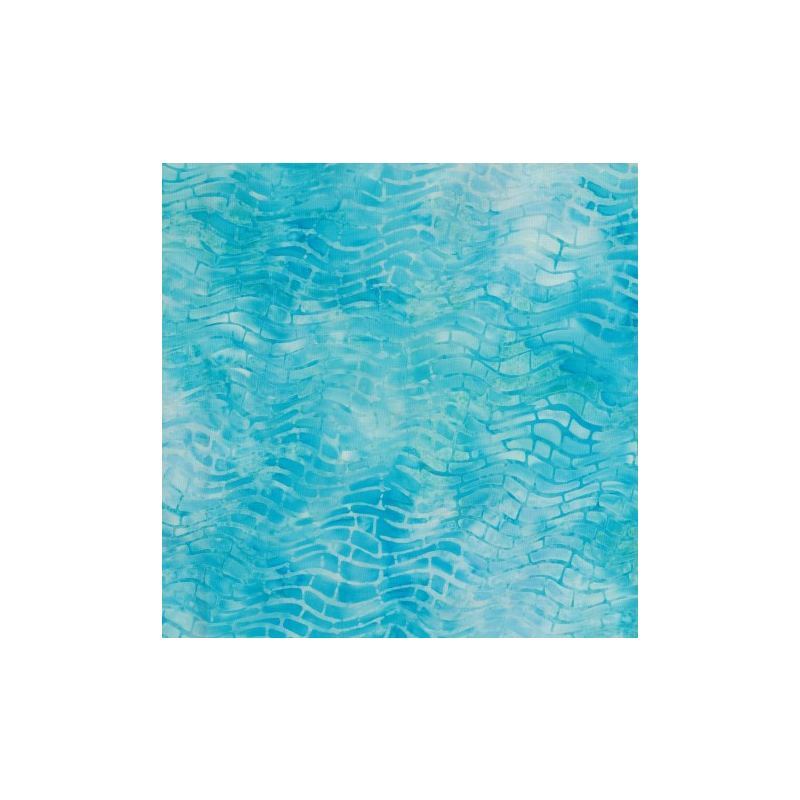 Opal #1165 Blue Wall, 112cm Wide Cotton Fabric by Batik Australia