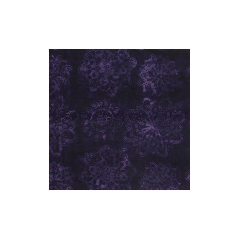 Designers Palette #1393 Mandala Deep Purple, 112cm Wide By Batik Australia