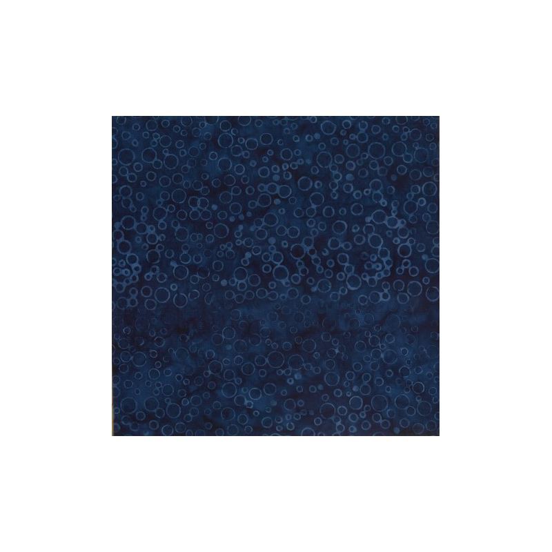 Designers Palette #1413 Bubbles Navy, 112cm Wide By Batik Australia