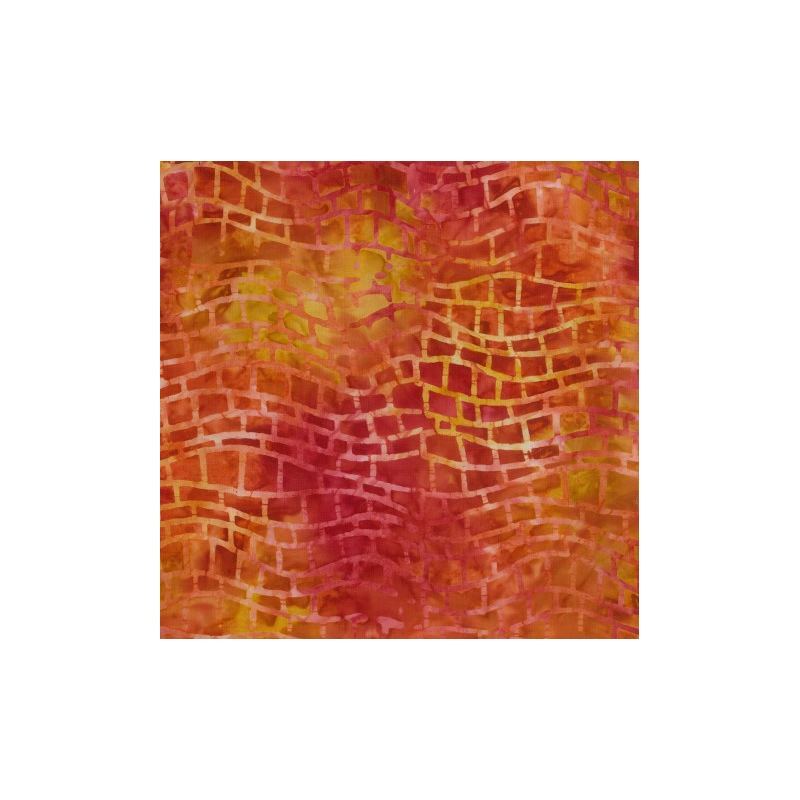 Opal #1419 Orange, 112cm Wide Cotton Fabric by Batik Australia