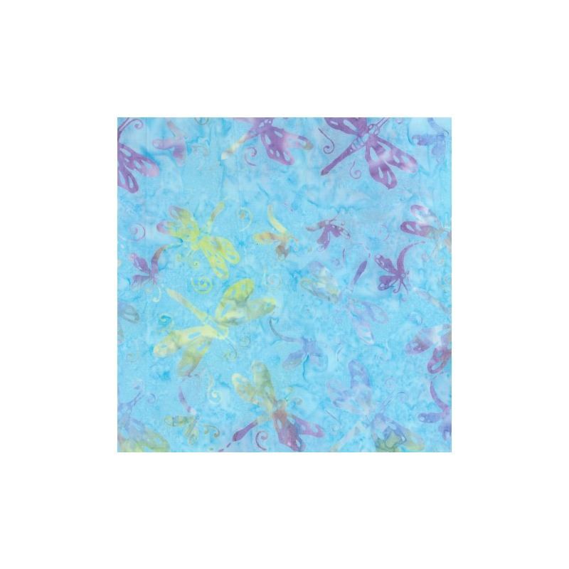 Batik #1479 Springtime Blue, 112cm Wide by Batik Australia