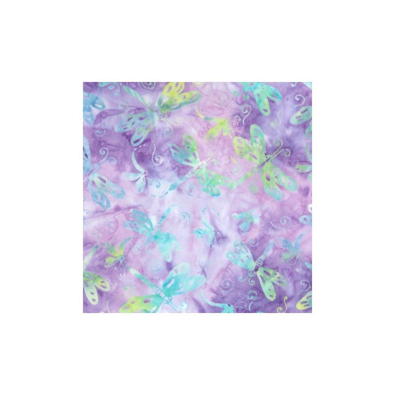 Batik #1480 Springtime Lilac, 112cm Wide by Batik Australia