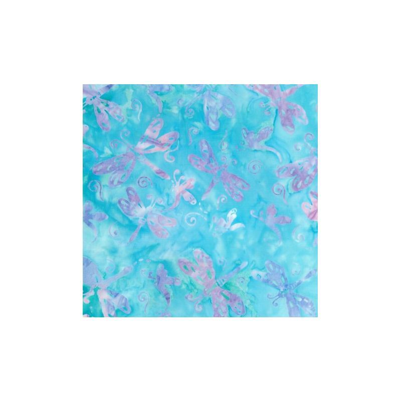 Batik #1481 Springtime Blue, 112cm Wide by Batik Australia