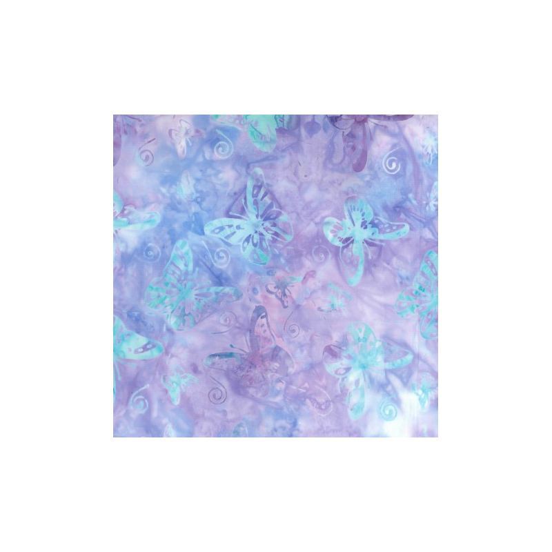 Batik #1485 Springtime Lilac, 112cm Wide by Batik Australia