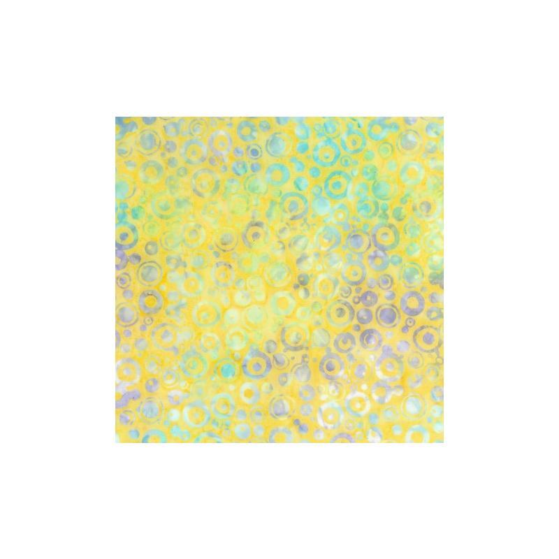 26cm REMNANT Batik #1492 Springtime Yellow, 112cm Wide by Batik Australia