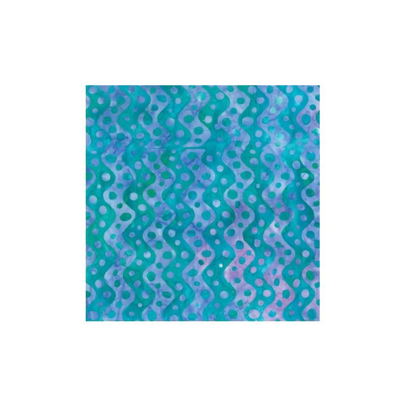 Batik #1494 Springtime Teal, 112cm Wide by Batik Australia