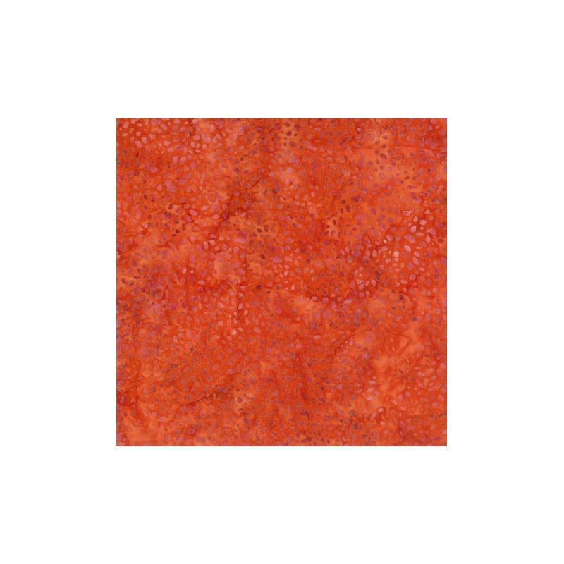25CM REMNANT Batik #1508 Fire Orange, 112cm Wide by Batik Australia