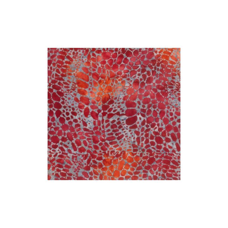 Batik #1511 Fire Ash Red, 112cm Wide by Batik Australia