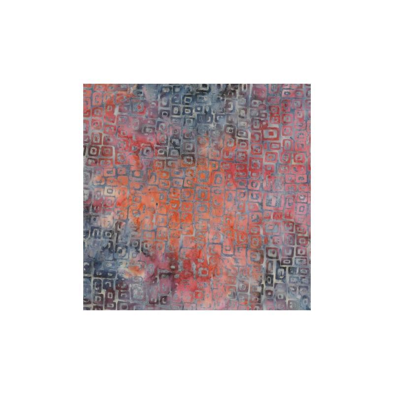 Batik #1512 Fire Ash Red, 112cm Wide by Batik Australia