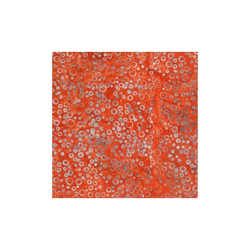 Batik #1514 Fire Orange, 112cm Wide by Batik Australia