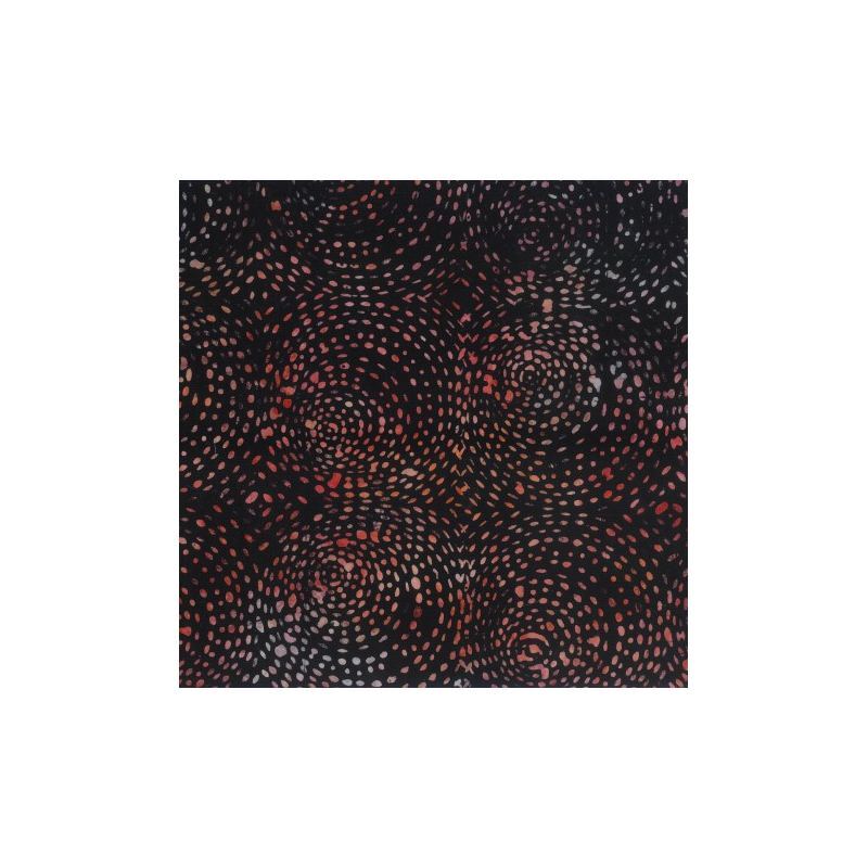 Batik #1522 Fire Charcoal, 112cm Wide by Batik Australia